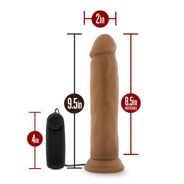 Female Sex Toys | Blush Dr. Skin - Dr. Throb - 9.5 Inch Vibrating Realistic Cock With Suction Cup