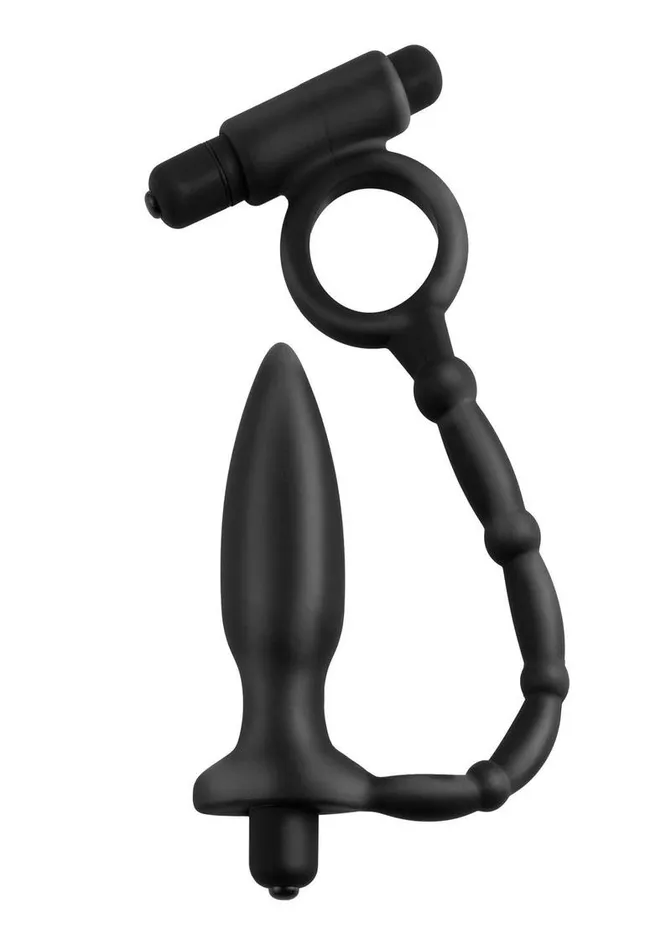 Anal Fantasy Collection Anal Fantasy Collection Silicone Ass Kicker Plug with Cock Ring Waterproof Male Sex Toys Anal Fantasy Collection Anal Fantasy Collection Silicone Ass Kicker Plug with Cock Ring Waterproof Male Sex Toys