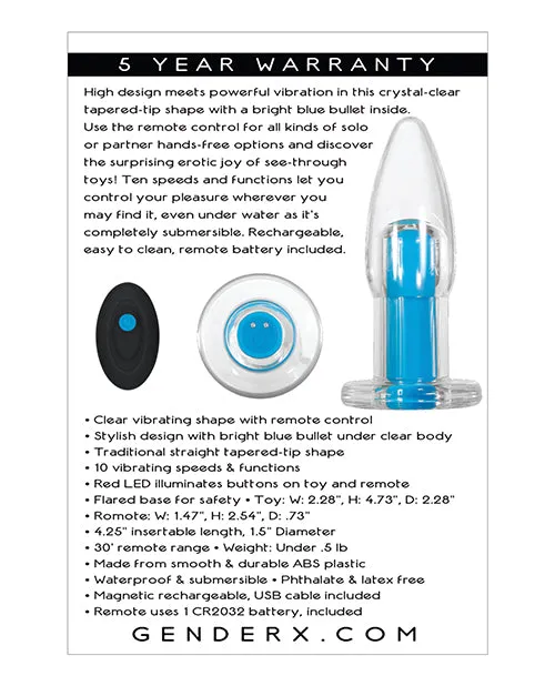Evolved Novelties INC Anal Gender X Electric Blue ClearBlue