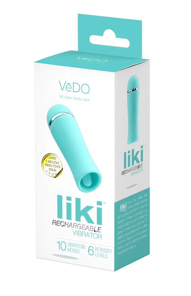 Vibrators VeDO Liki Rechargeable Flicker Vibe Tease Me Turqoise Vibrators VeDO Liki Rechargeable Flicker Vibe Tease Me Turqoise