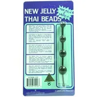 Anal Golden Triangle Jelly Thai Beads Black
