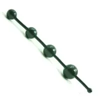 Anal Golden Triangle Jelly Thai Beads Black