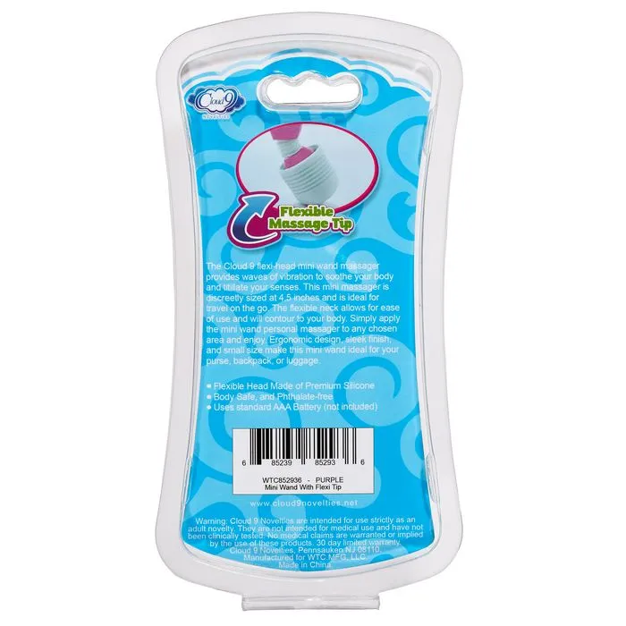Cloud 9 Mini Wand Massager Purple Cloud 9 Novelties Vibrators